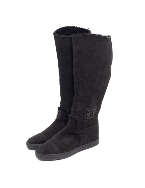 Bottes CHANEL T37.5 noires