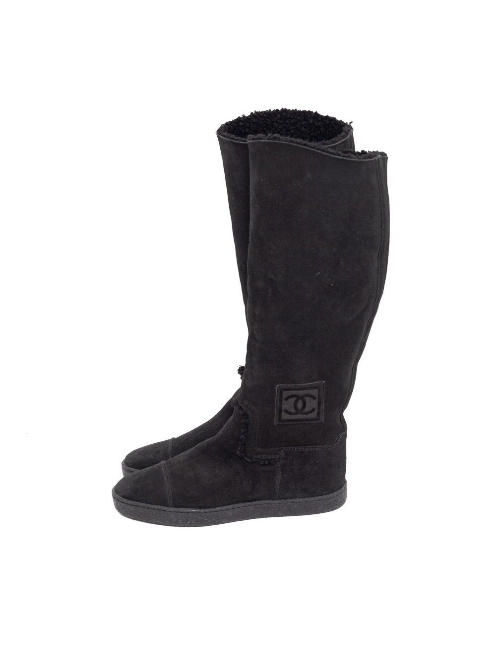 Bottes CHANEL T37.5 noires