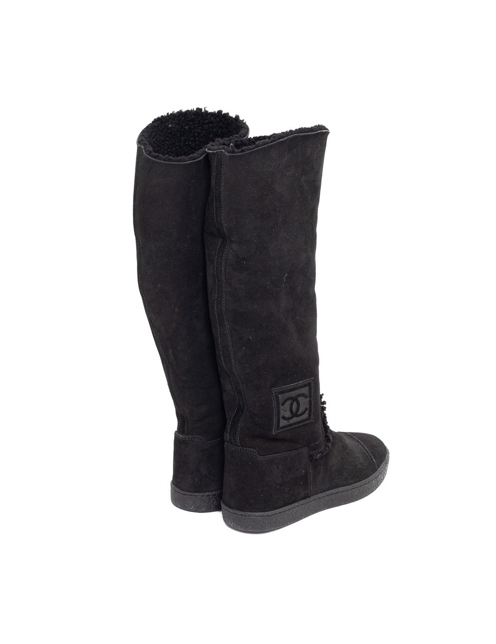 Bottes CHANEL T37.5 noires
