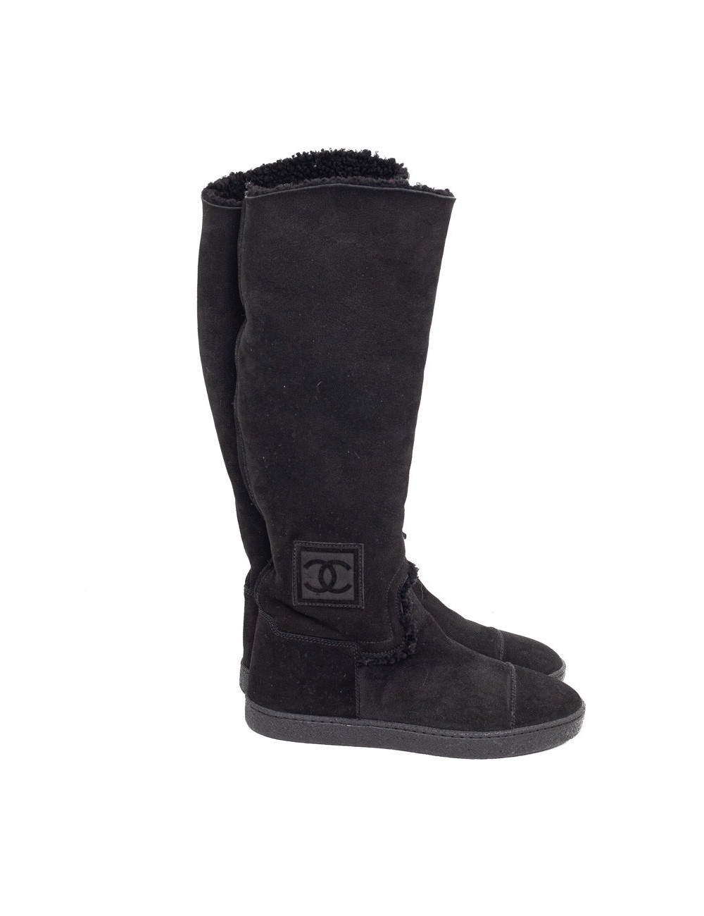 Bottes CHANEL T37.5 noires