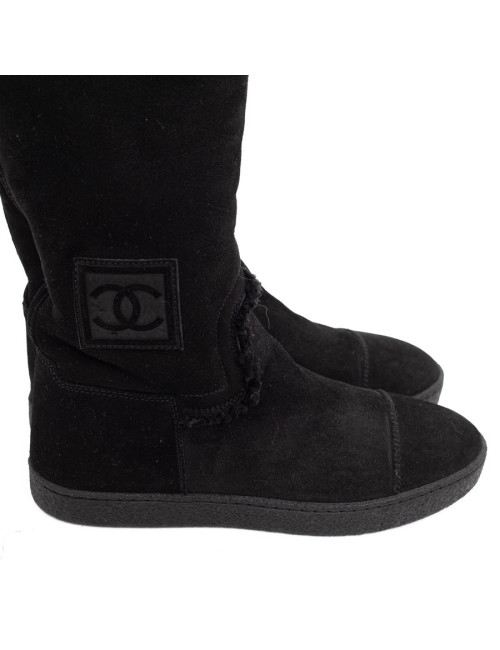 Bottes CHANEL T37.5 noires