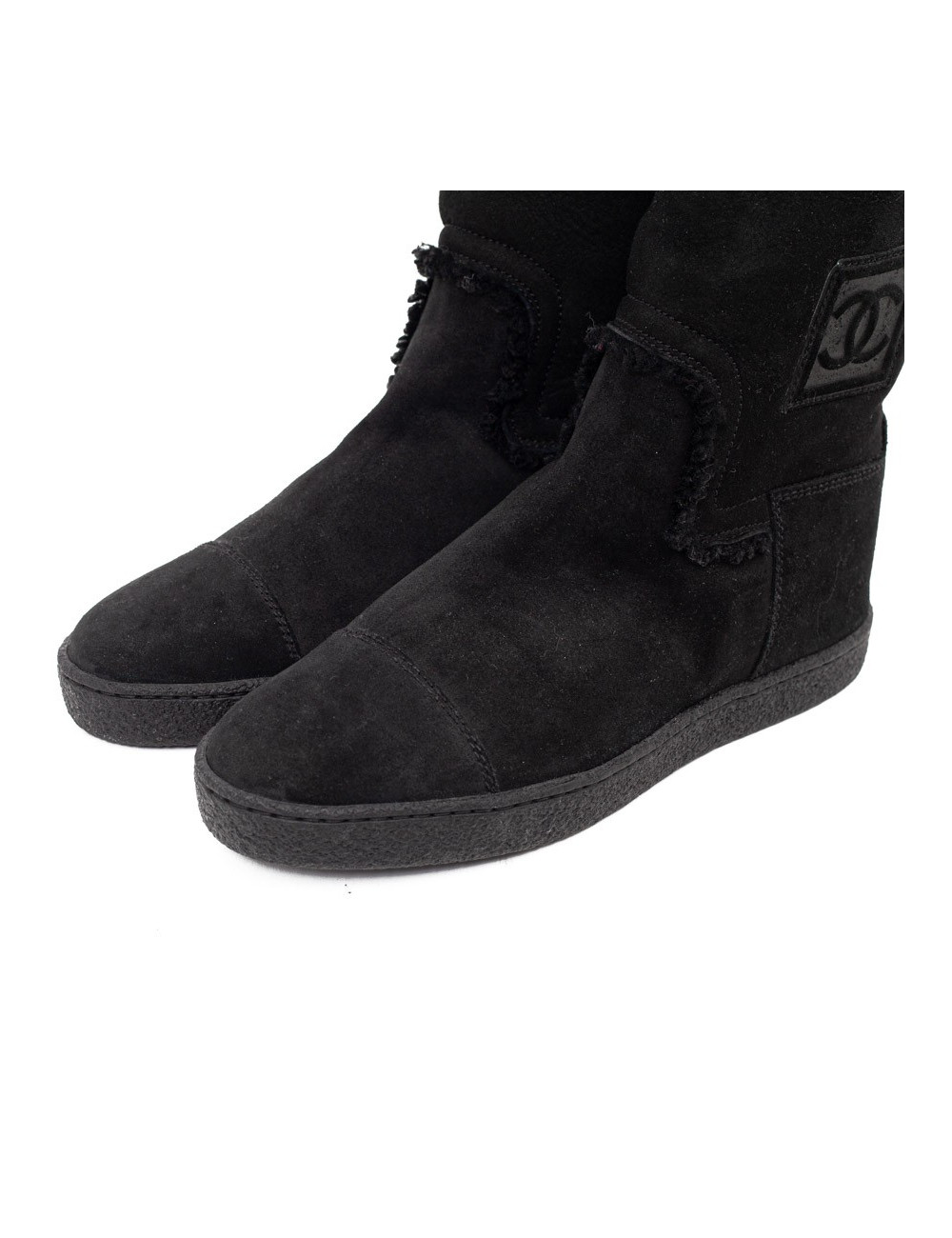 Bottes CHANEL T37.5 noires