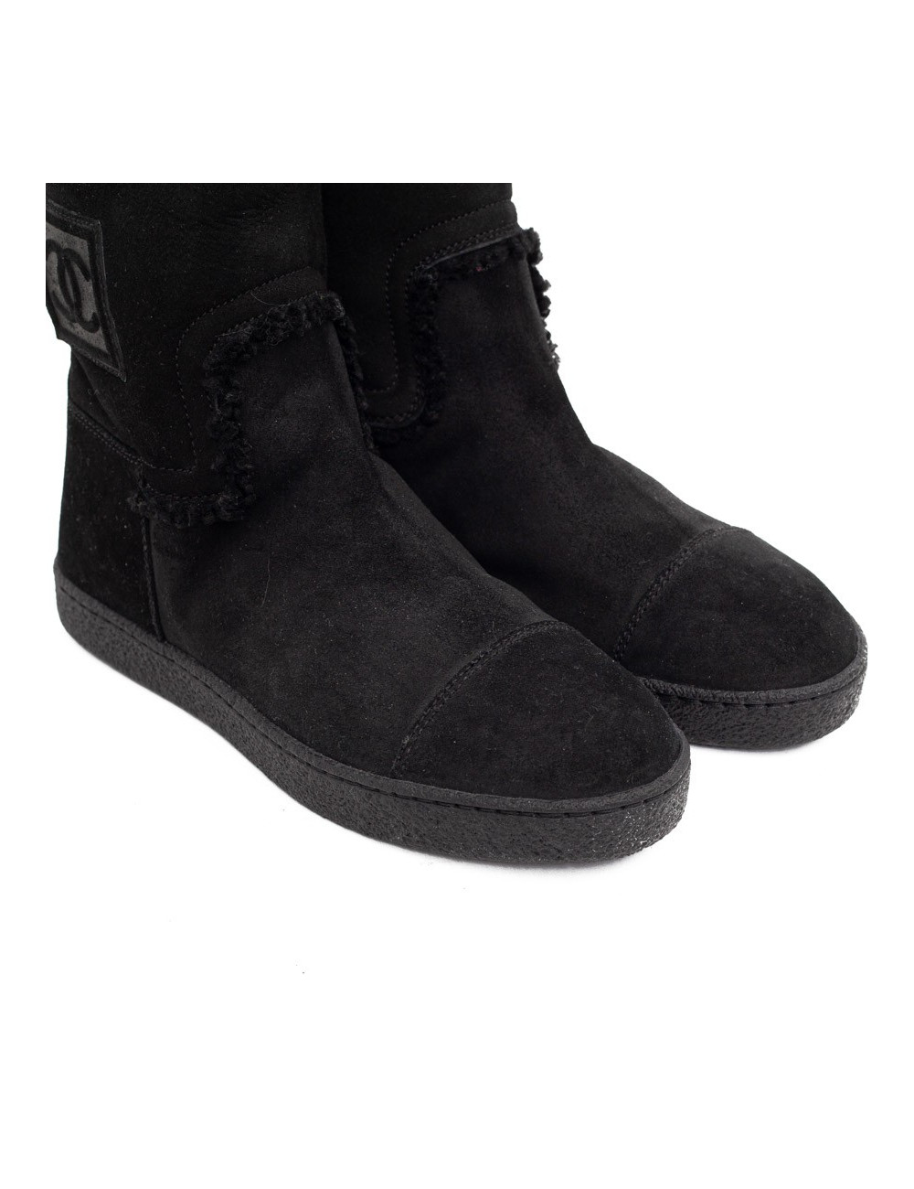 Bottes CHANEL T37.5 noires