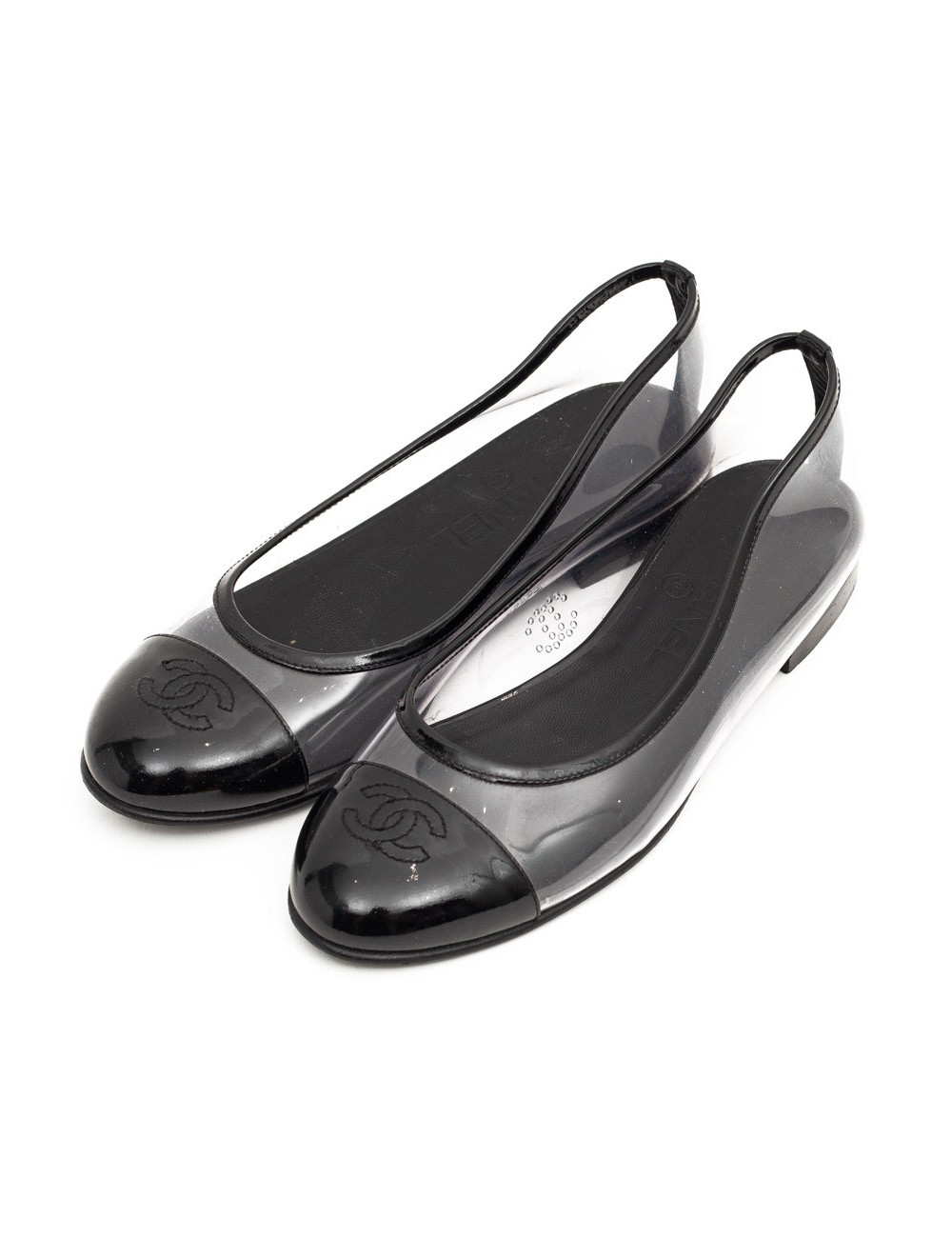 Ballerines CHANEL plastique transparent