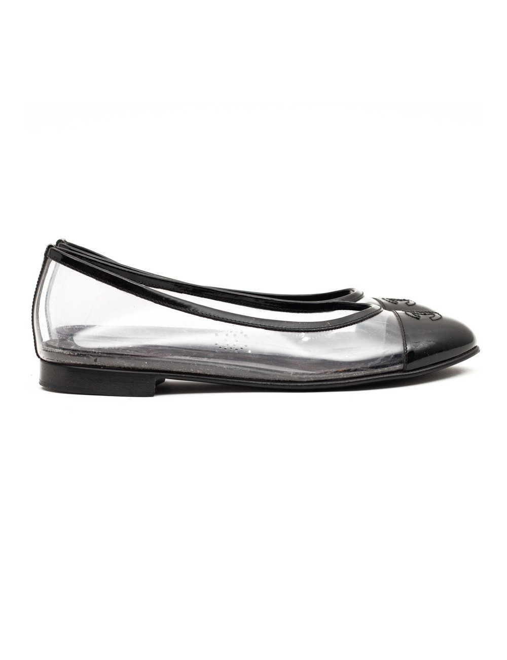 Ballerines CHANEL plastique transparent