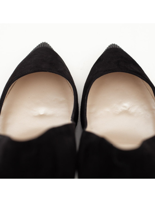 Escarpins RENE CAOVILLA T 40 daim et strass