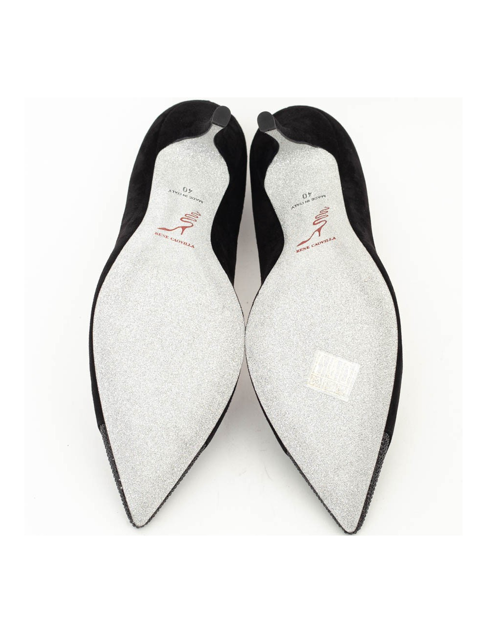 Escarpins RENE CAOVILLA T 40 daim et strass