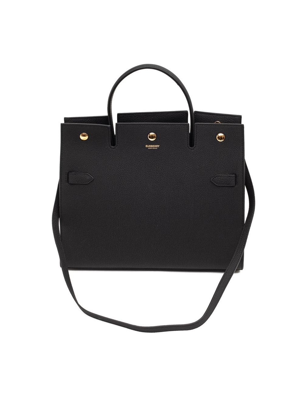 Sac Title BERBERRY TM cuir noir
