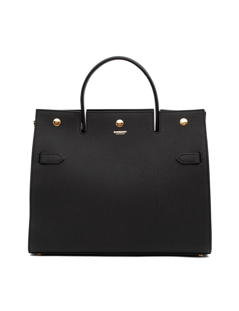Sac Title BERBERRY TM cuir noir