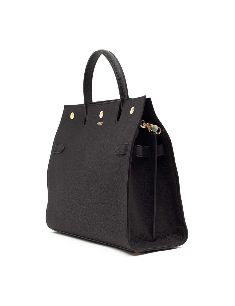 Sac Title BERBERRY TM cuir noir