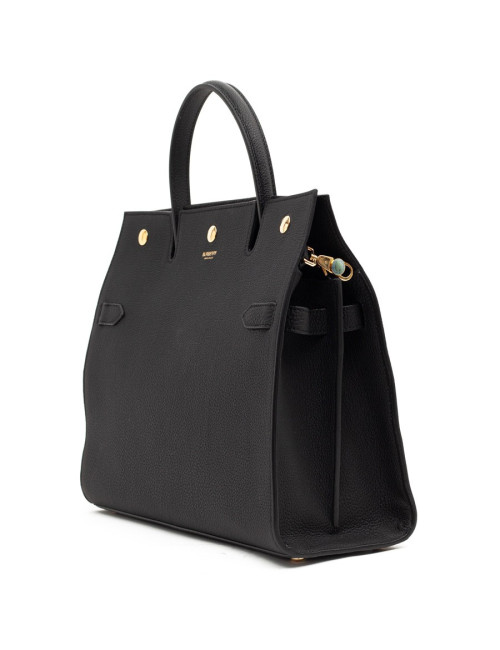 Sac Title BERBERRY TM cuir noir