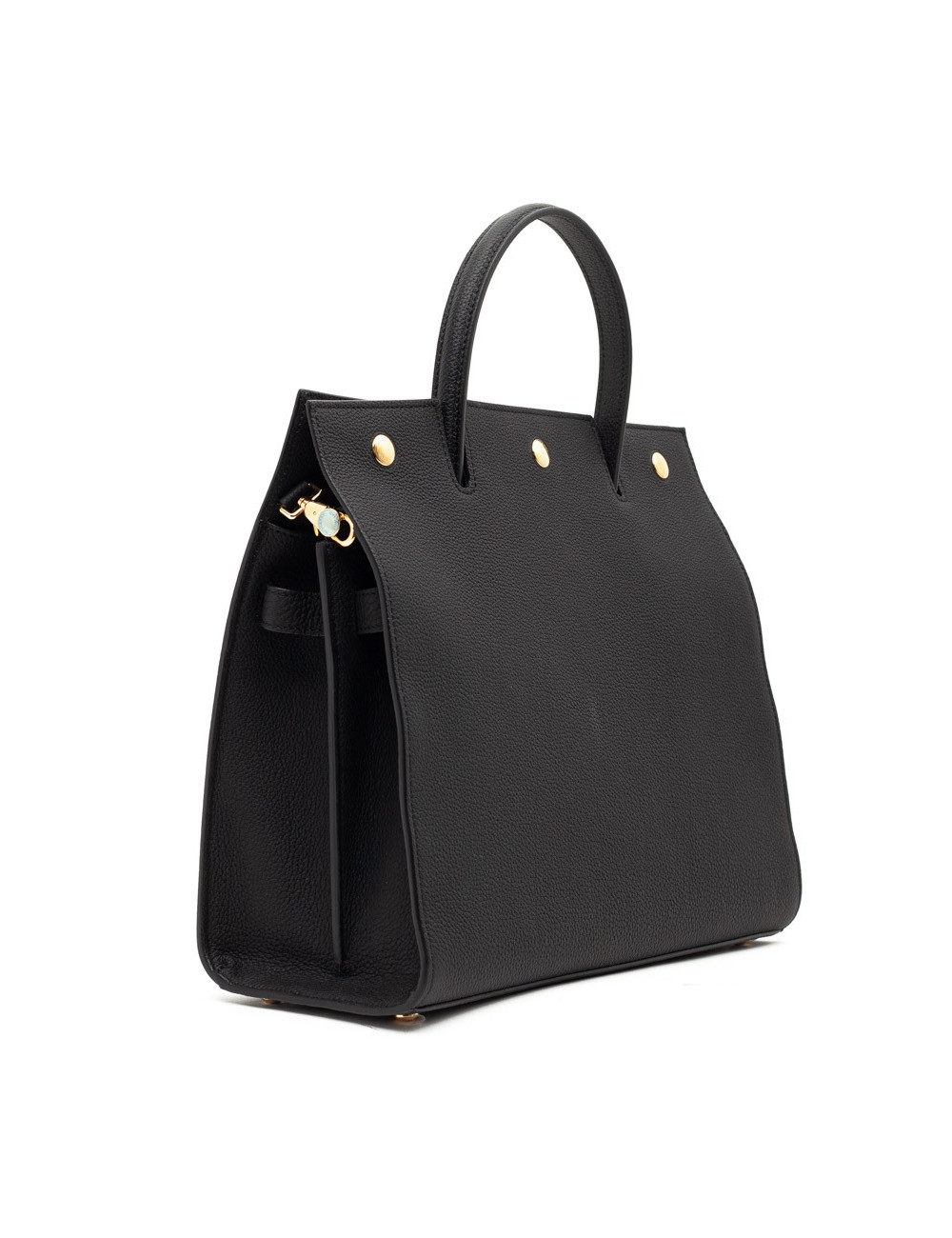 Sac Title BURBERRY TM cuir grainé noir