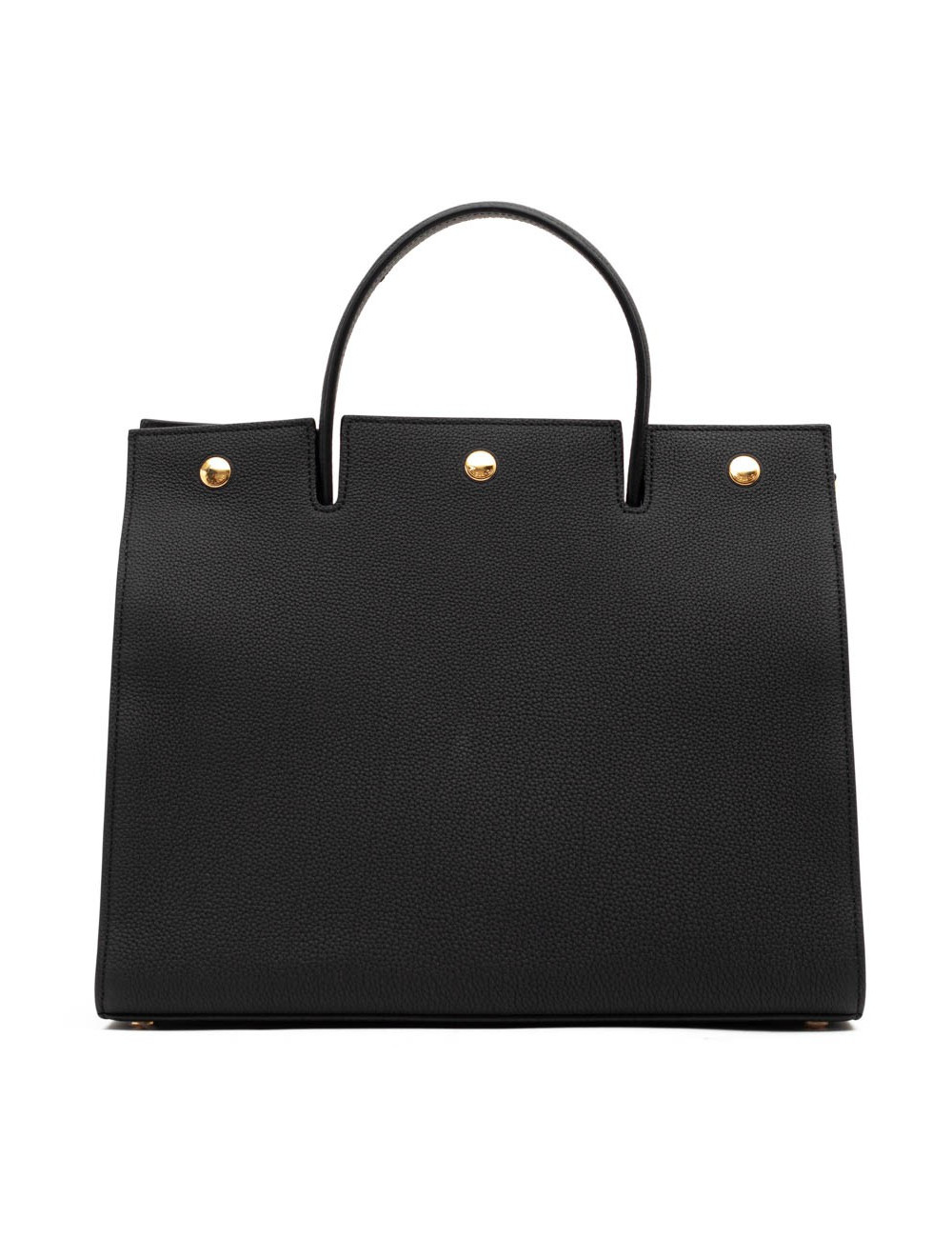 Sac Title BURBERRY TM cuir grainé noir