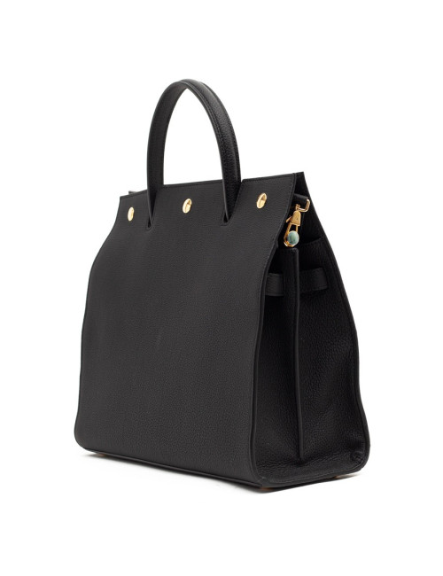 Sac Title BERBERRY TM cuir noir