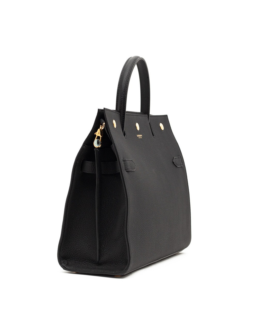Sac Title BERBERRY TM cuir noir