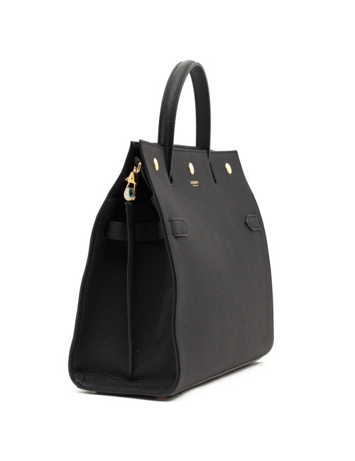 Sac Title BERBERRY TM cuir noir