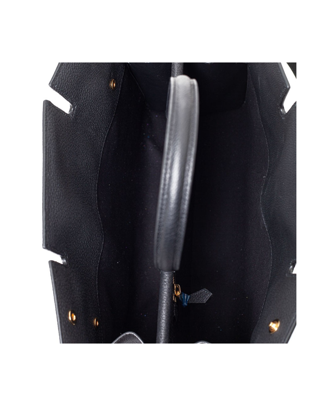 Sac Title BERBERRY TM cuir noir