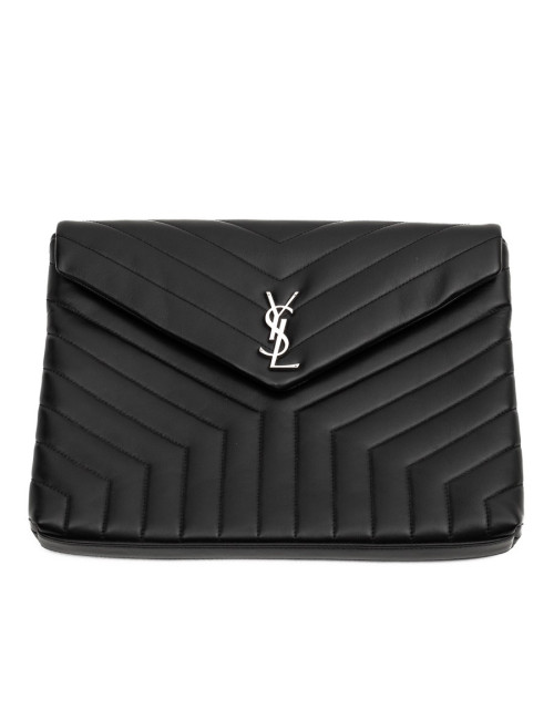 YSL Pochette SAINT LAURENT cuir noir