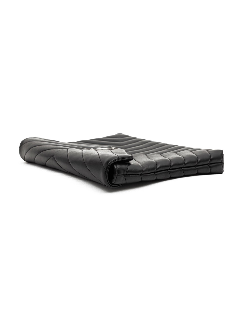 Pochette Loulou YSL cuir noir