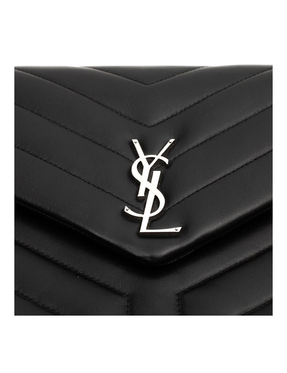 YSL Pochette SAINT LAURENT cuir noir