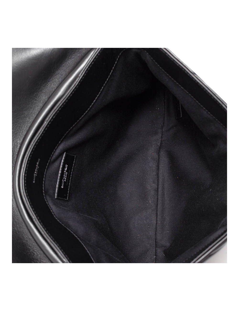 Pochette Loulou YSL cuir noir