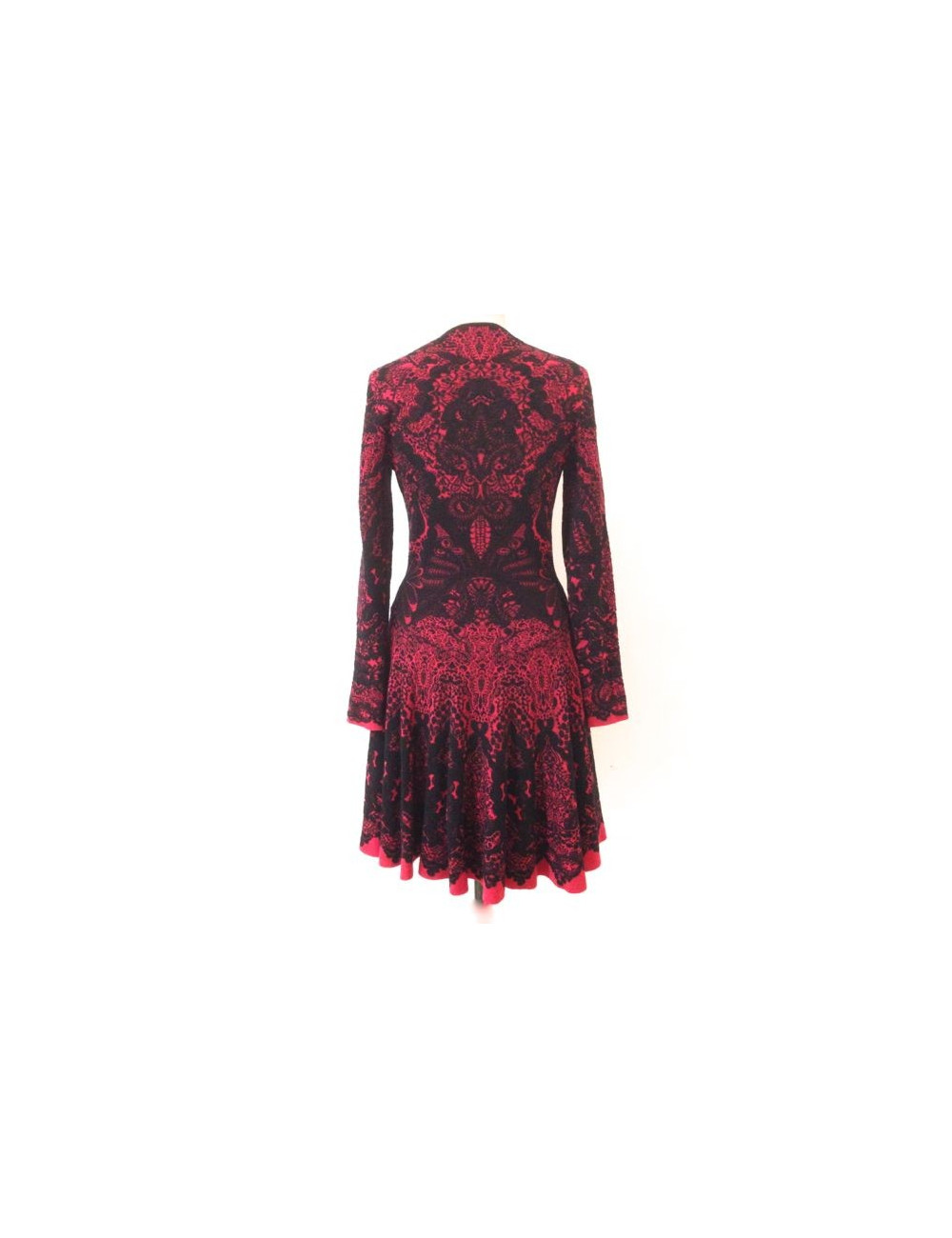 Robe ALEXANDER MCQUEEN rouge et noire T 