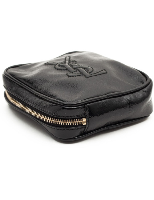 YSL Mini sac SAINT LAURENT cuir verni noir