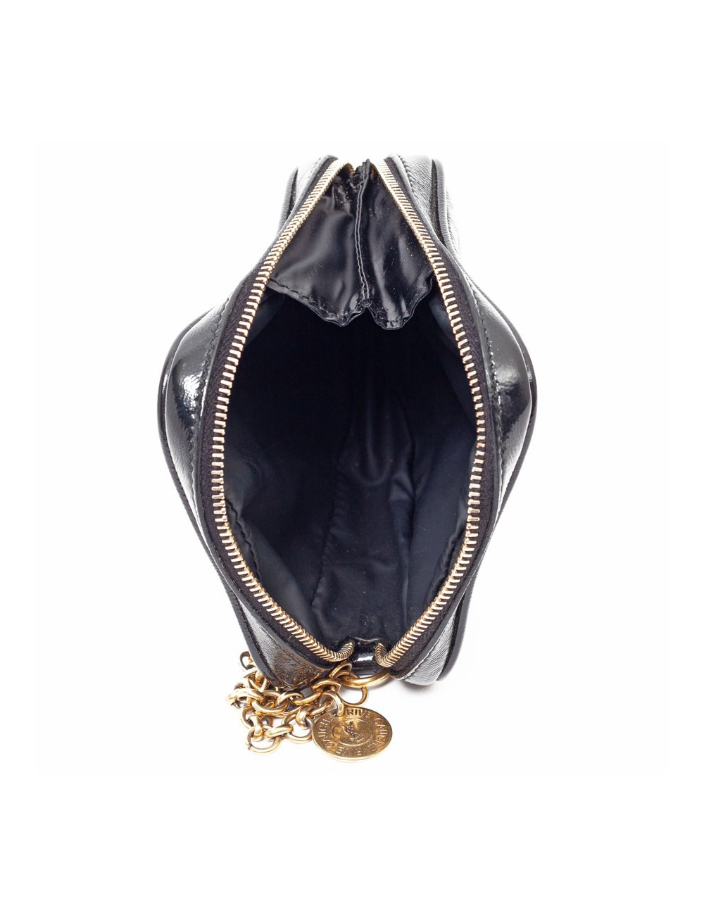 YSL Mini sac SAINT LAURENT cuir verni noir