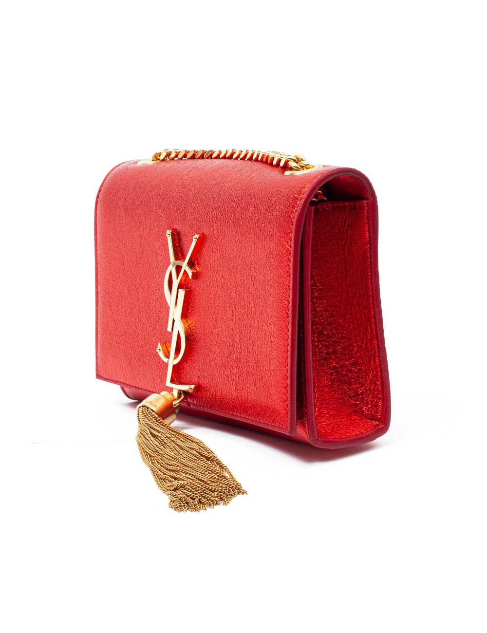 YSL Pochette SAINT LAURENT cuir rouge