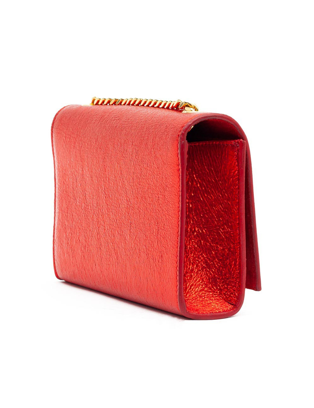 YSL Pochette SAINT LAURENT cuir rouge