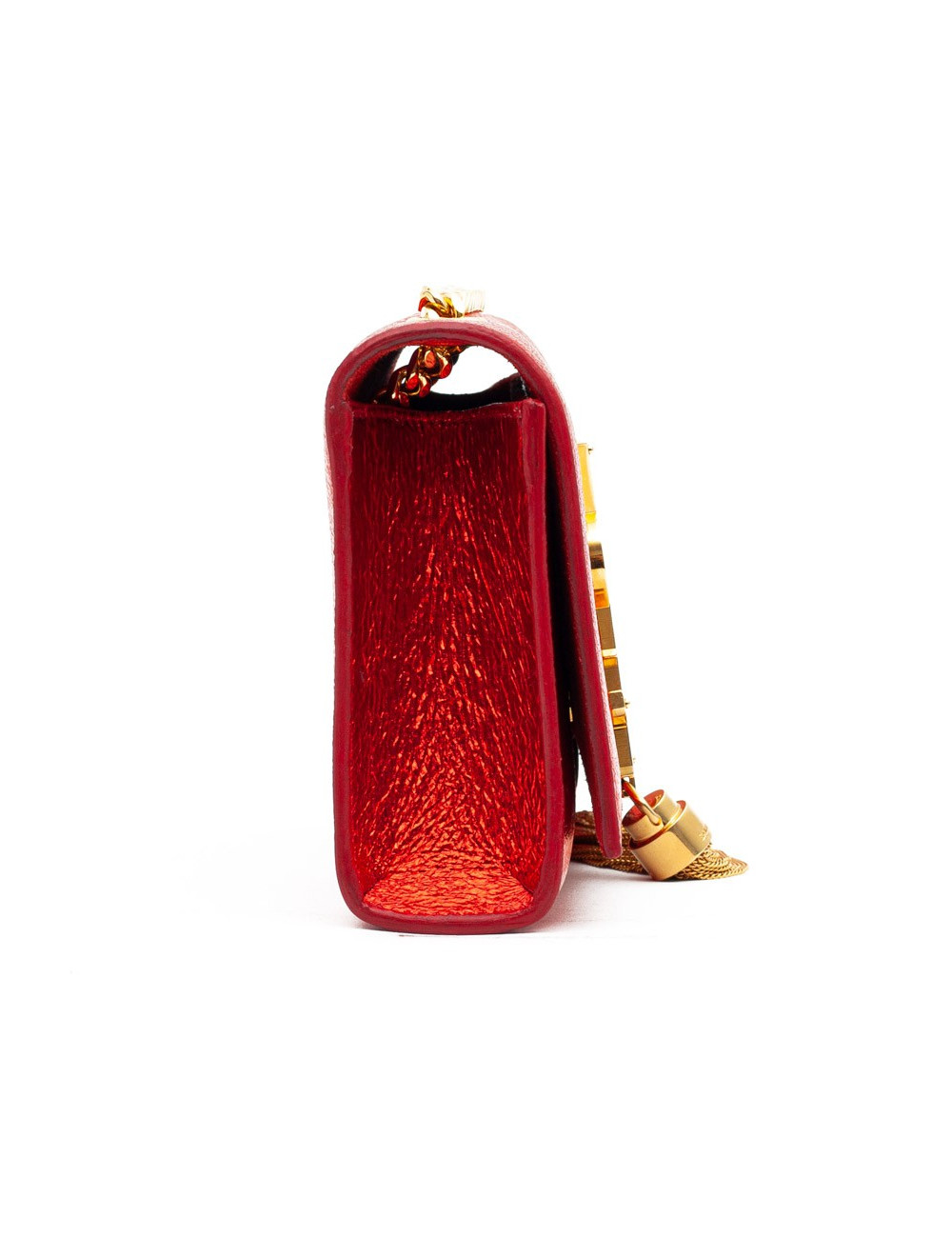 YSL Pochette SAINT LAURENT cuir rouge