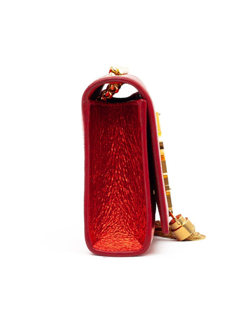 YSL Pochette SAINT LAURENT cuir rouge