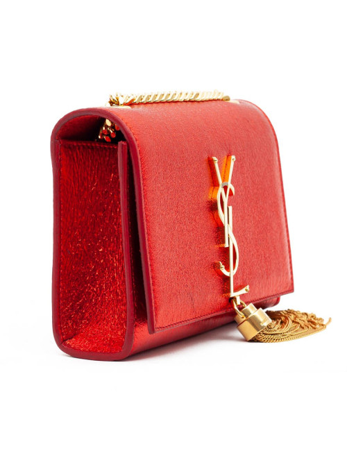 YSL Pochette SAINT LAURENT cuir rouge