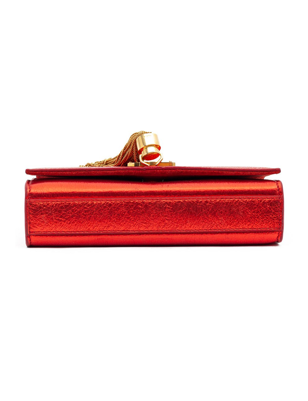 YSL Pochette SAINT LAURENT cuir rouge
