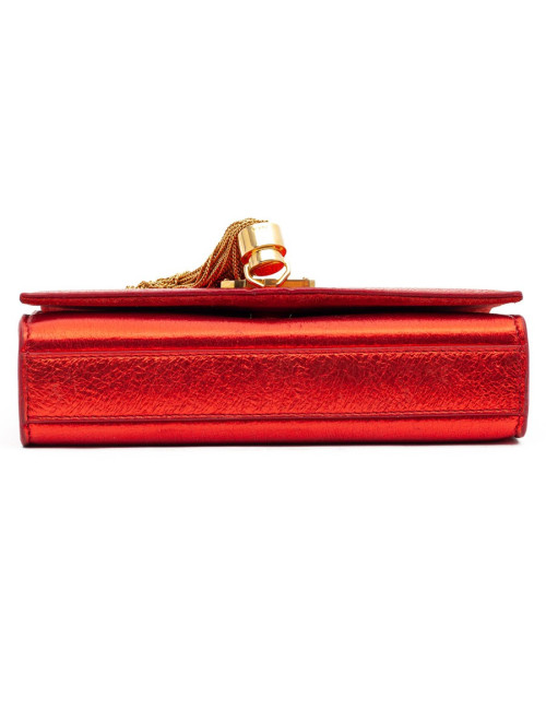 YSL Pochette SAINT LAURENT cuir rouge