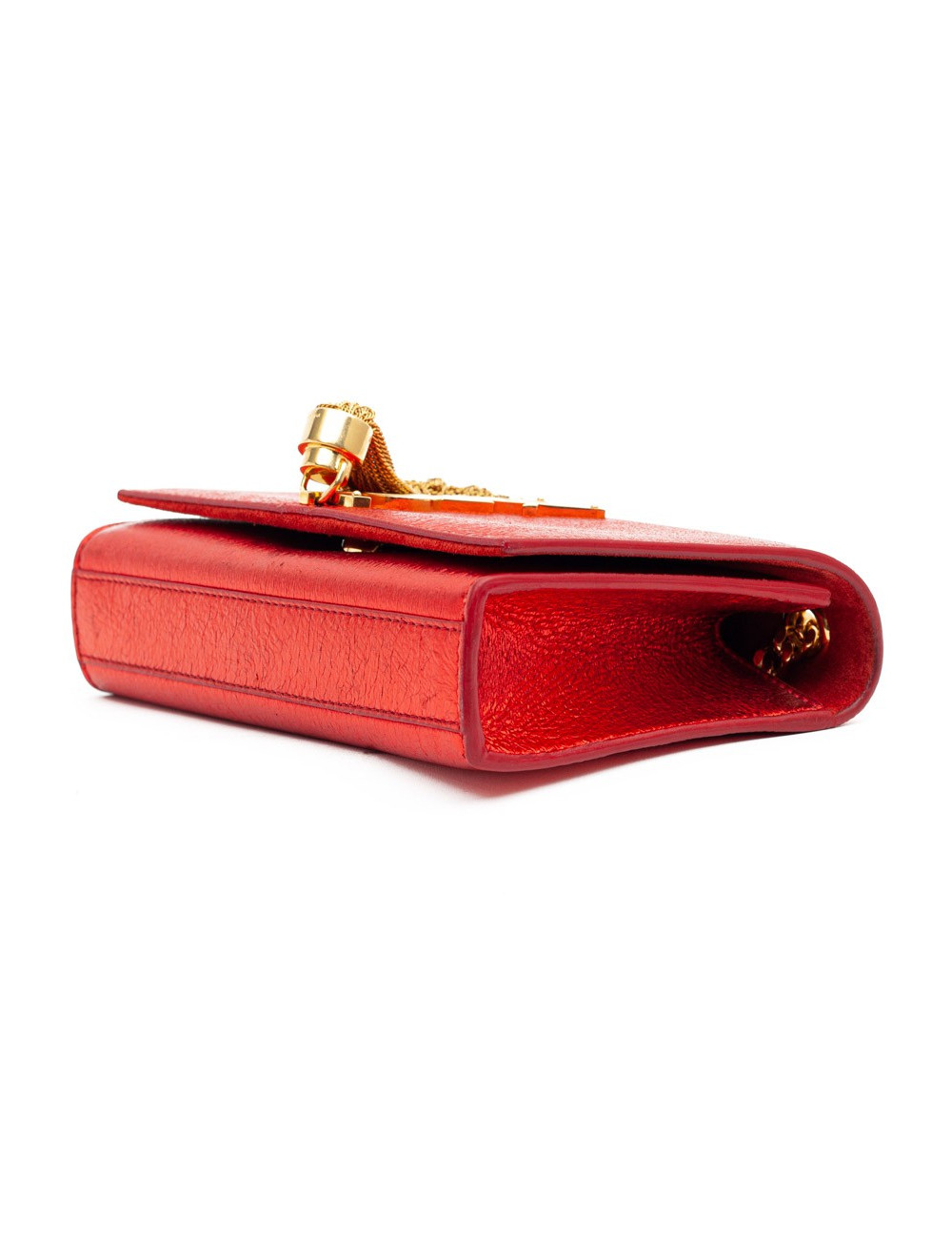 YSL Pochette SAINT LAURENT cuir rouge