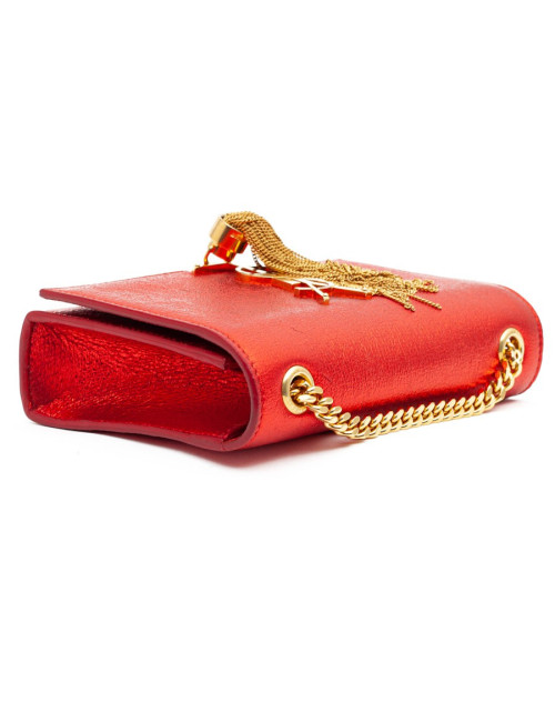 YSL Pochette SAINT LAURENT cuir rouge