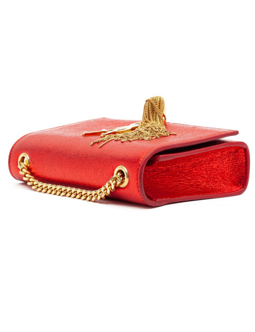 YSL Pochette SAINT LAURENT cuir rouge