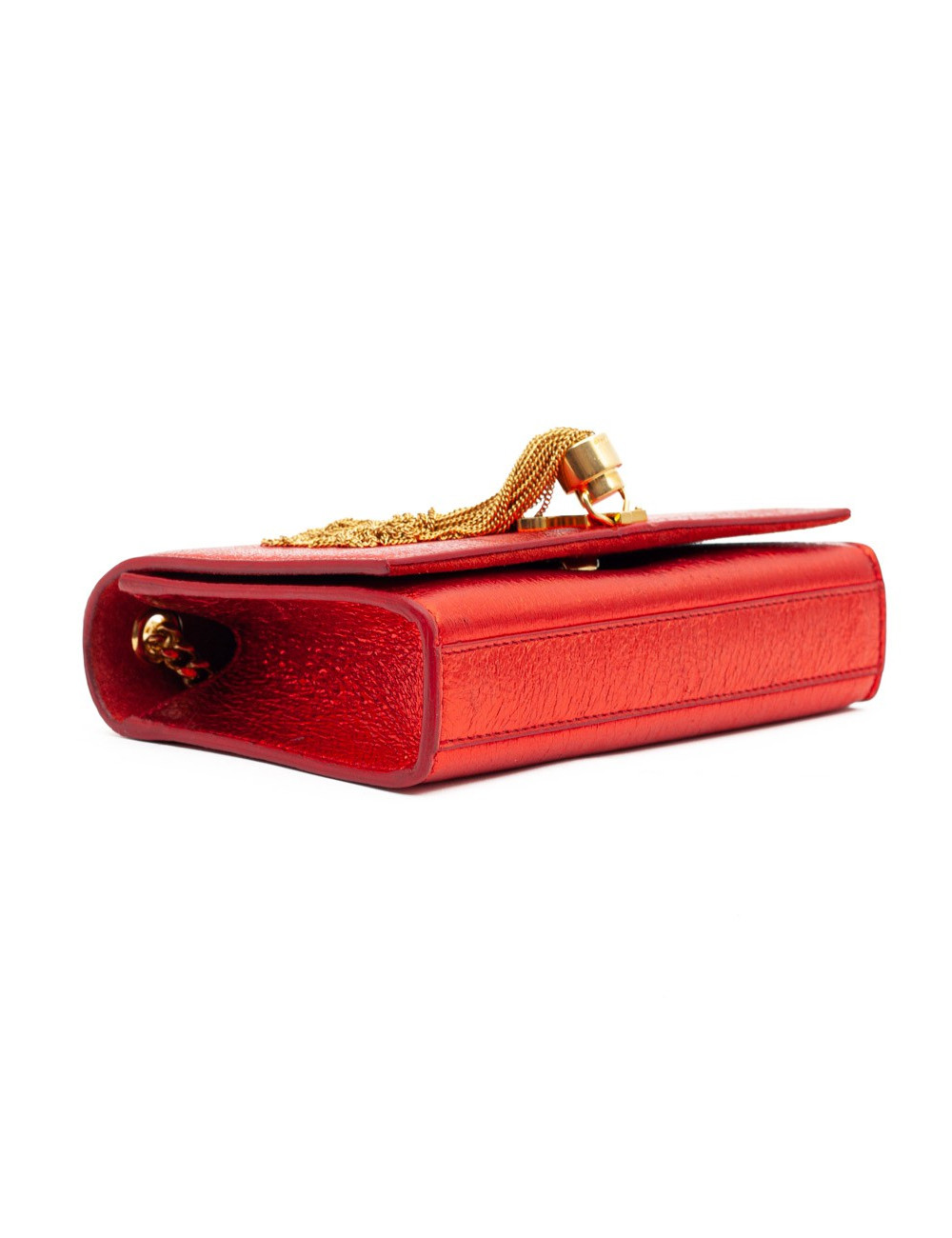 YSL Pochette SAINT LAURENT cuir rouge