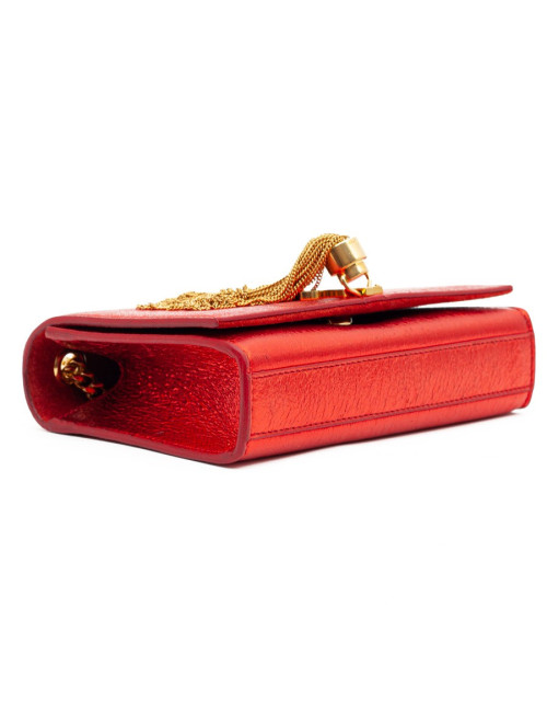 YSL Pochette SAINT LAURENT cuir rouge
