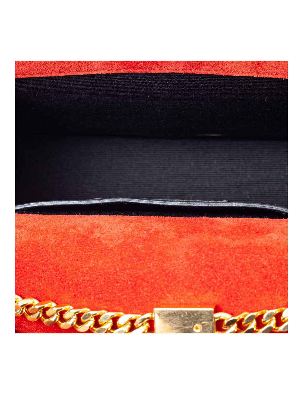 YSL Pochette SAINT LAURENT cuir rouge