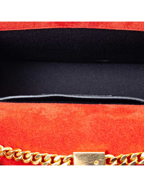 YSL Pochette SAINT LAURENT cuir rouge