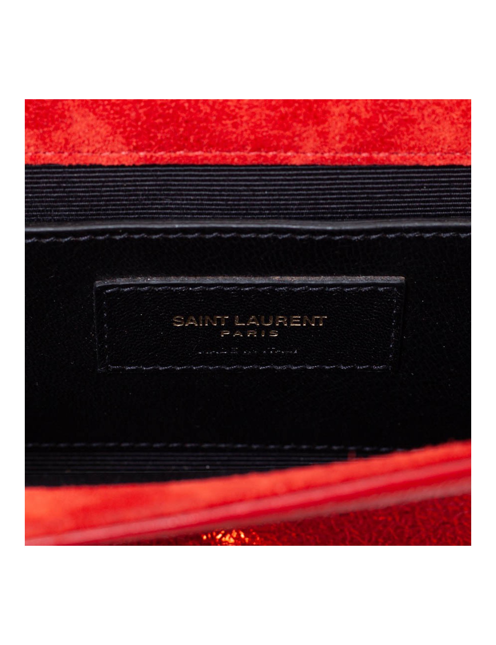 YSL Pochette SAINT LAURENT cuir rouge