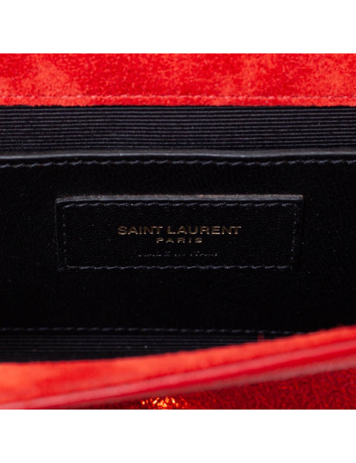 YSL Pochette SAINT LAURENT cuir rouge