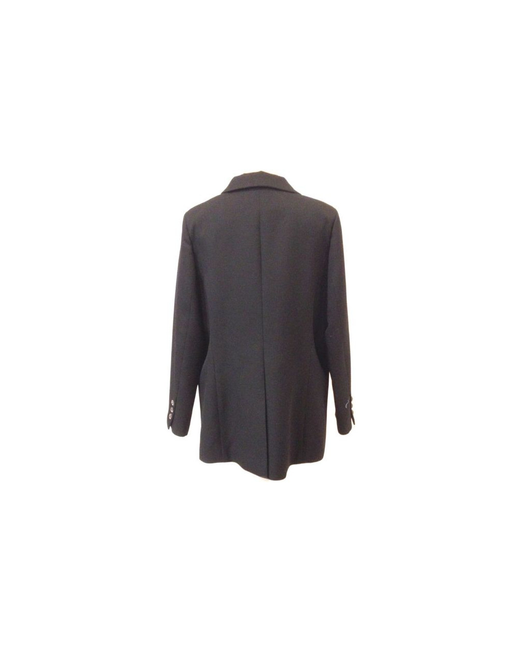 Veste CHANEL noire et poches grises T 46