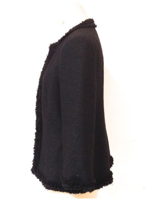Veste CHANEL en tweed noir