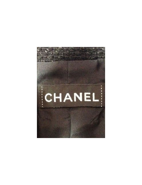 Veste CHANEL en tweed noir