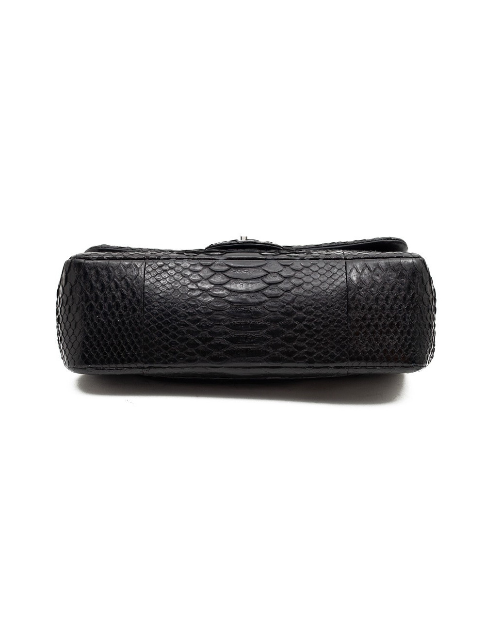 CHANEL Jumbo python noir