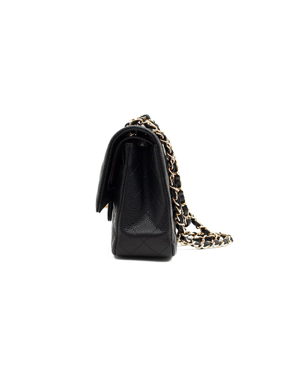 CHANEL sac a main timeless cuir caviar noir