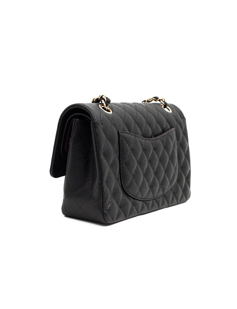 CHANEL sac a main timeless cuir caviar noir